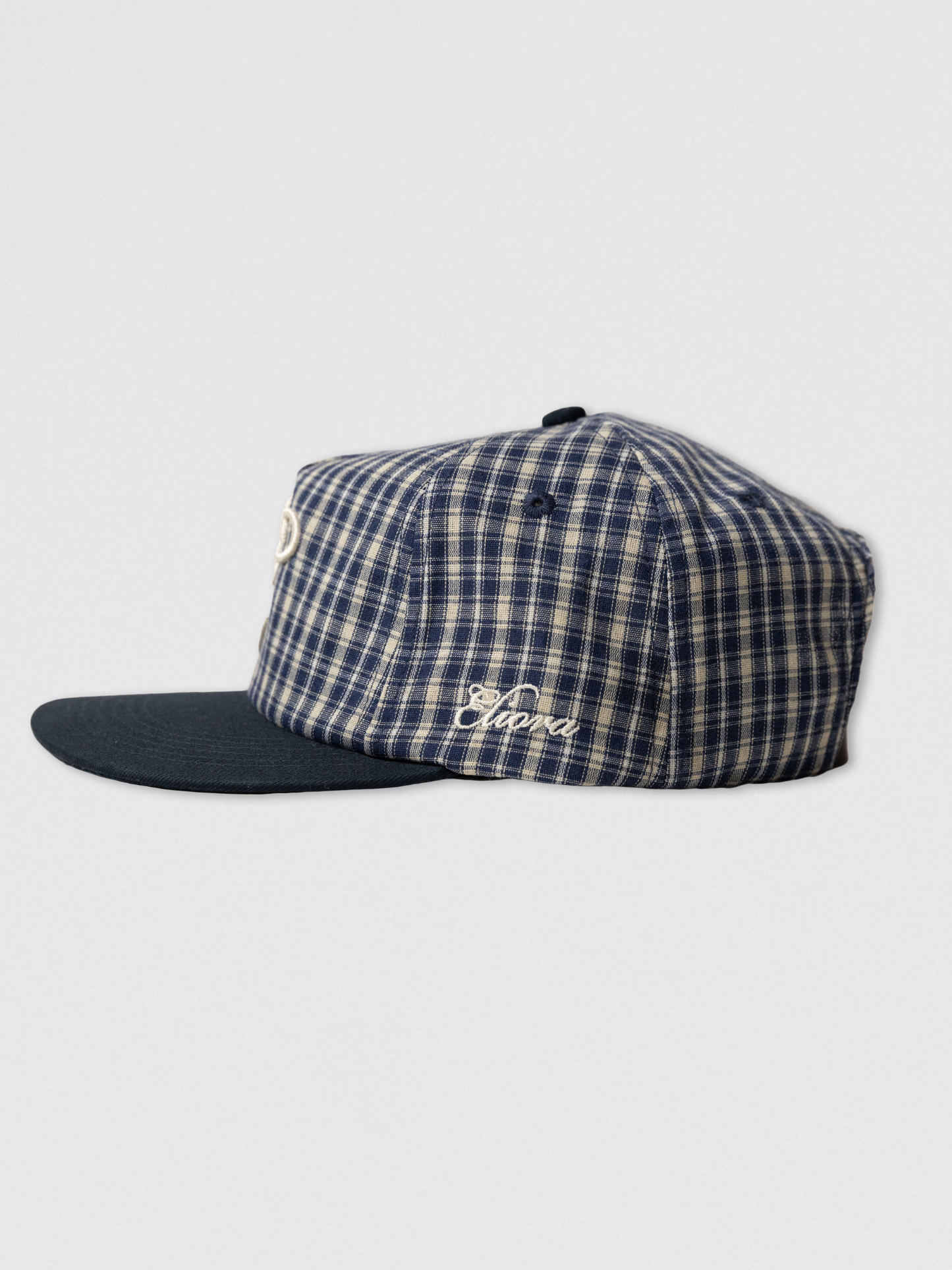 PLAID CANVAS SCRIPT CAP