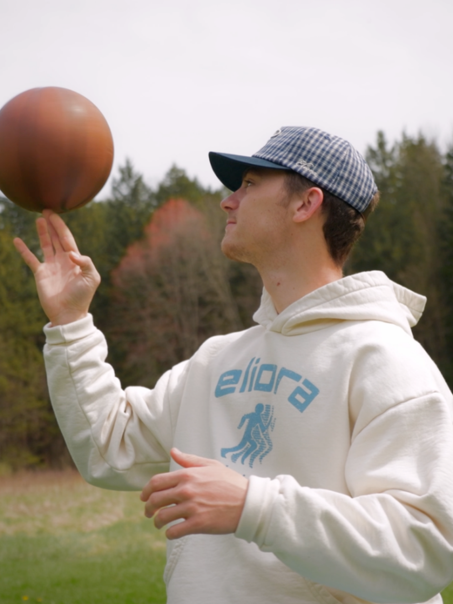 PLAID CANVAS SCRIPT CAP